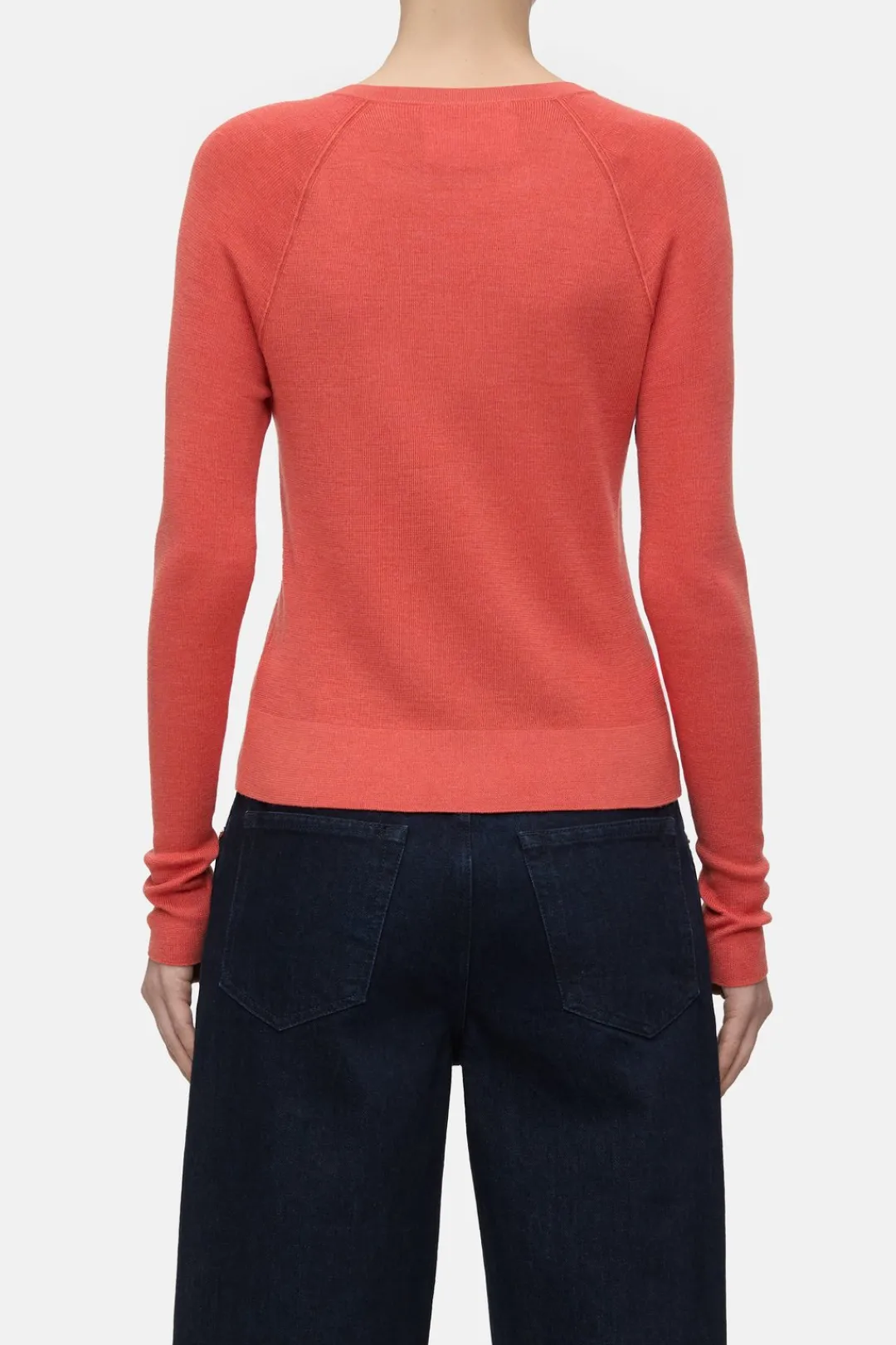 Closed Organic wool jumper Aperol red Discount