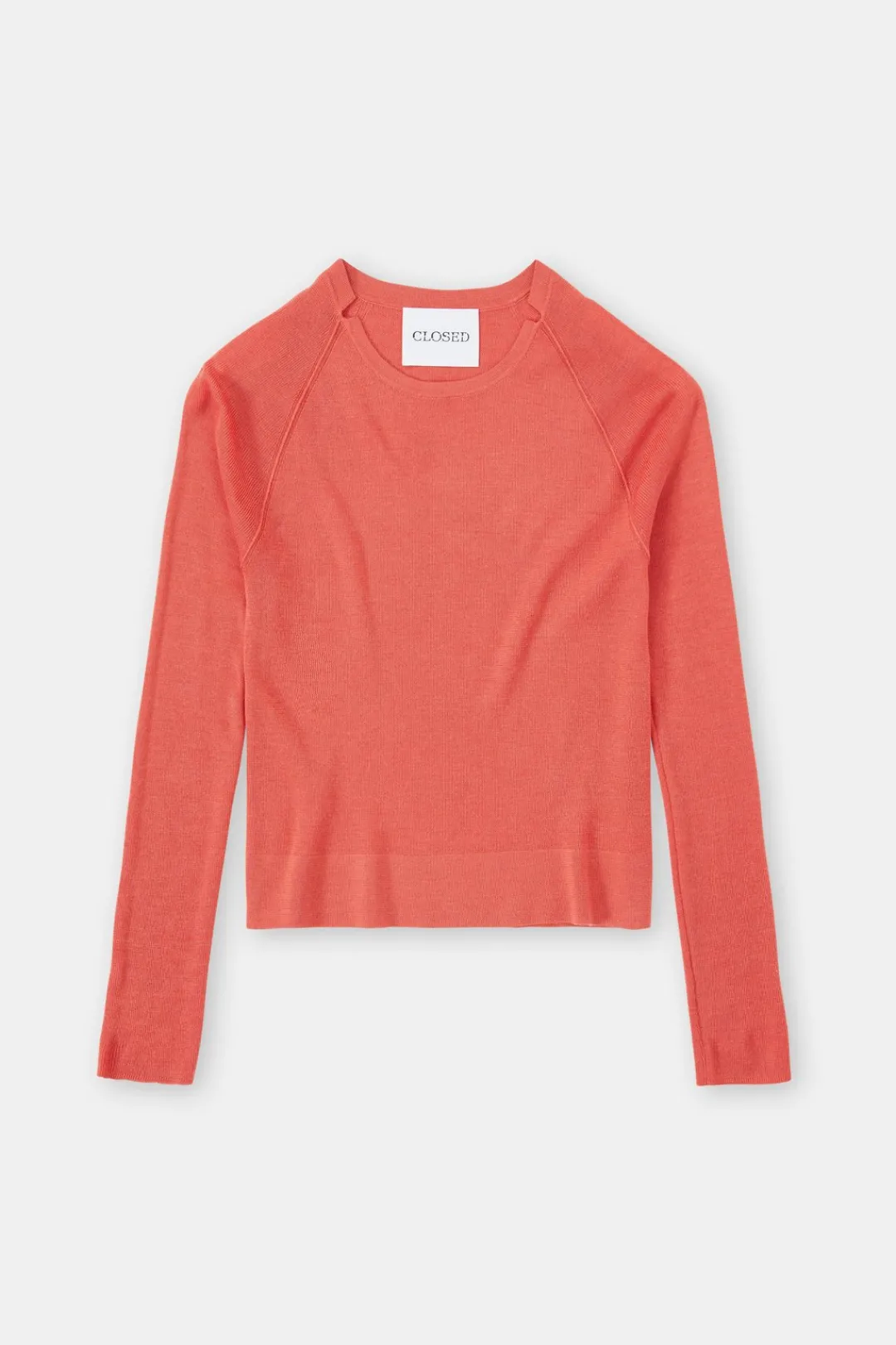 Closed Organic wool jumper Aperol red Discount