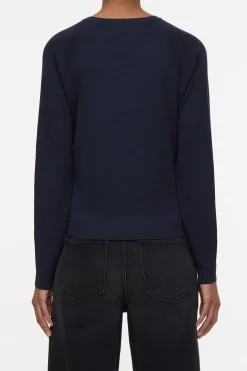Closed Organic wool jumper Dark night Clearance