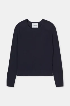 Closed Organic wool jumper Dark night Clearance