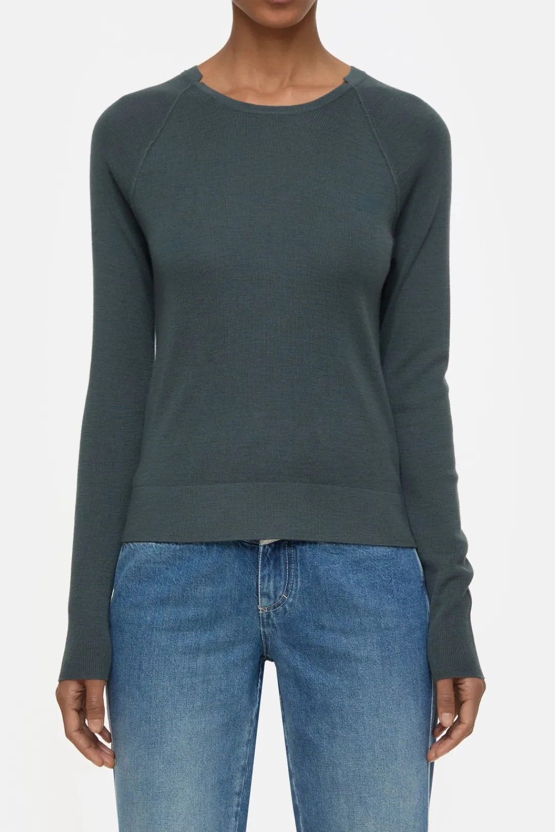 Closed Organic wool jumper Pini green Sale