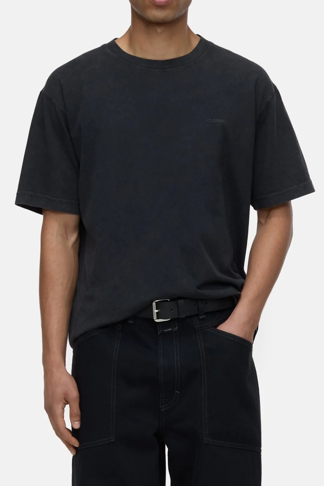 Closed Organic-cotton T-shirt Black New