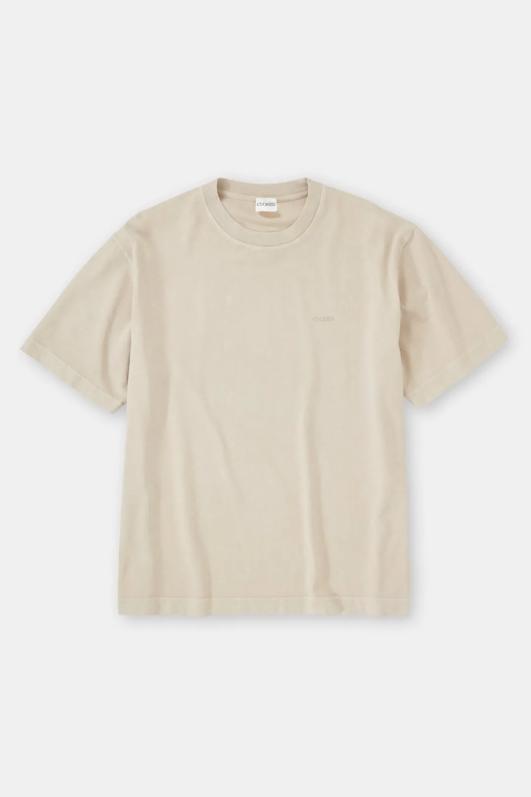 Closed Organic-cotton T-shirt Tonka beige Clearance