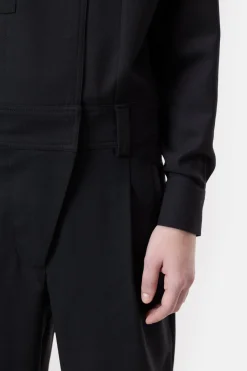 Closed Overalls made from wool Black Outlet