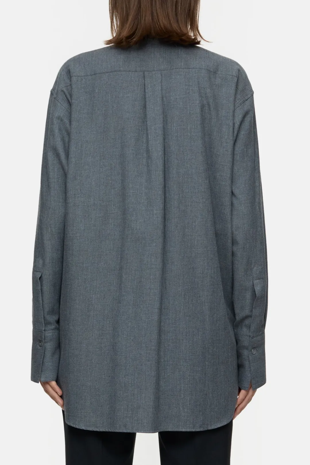 Closed Oversized shirt blouse Dark grey melange Online