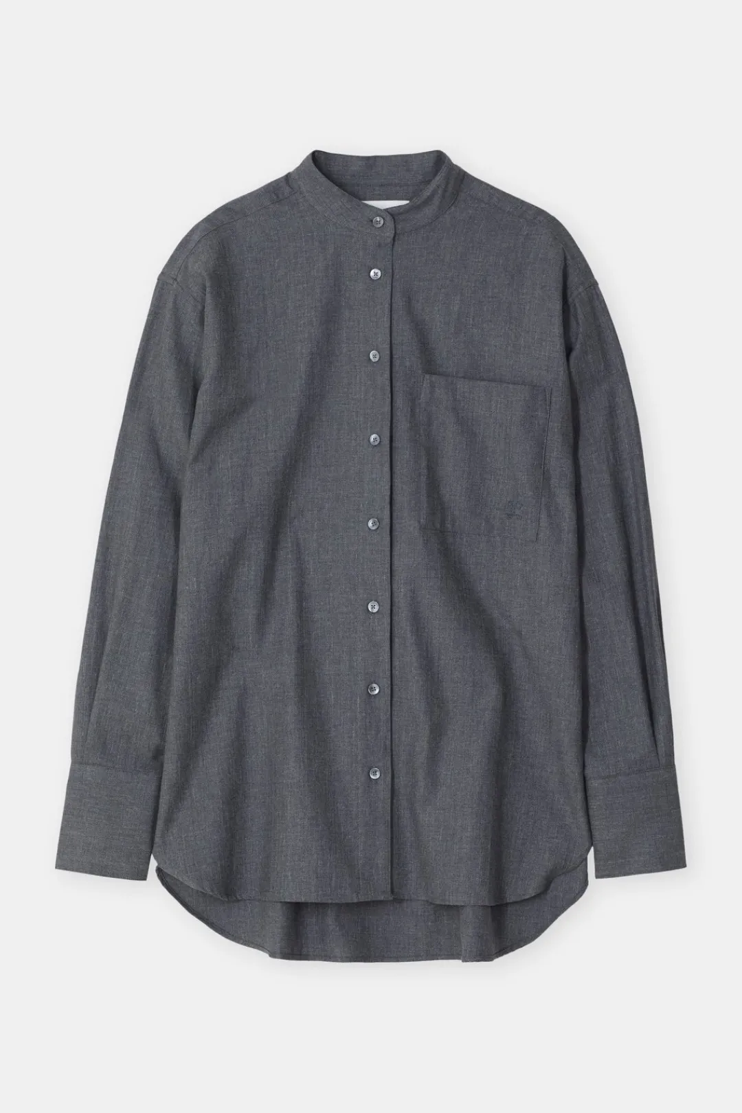 Closed Oversized shirt blouse Dark grey melange Online