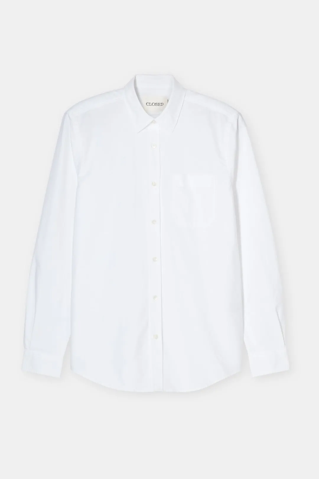 Closed Oxford shirt made from organic cotton White Hot