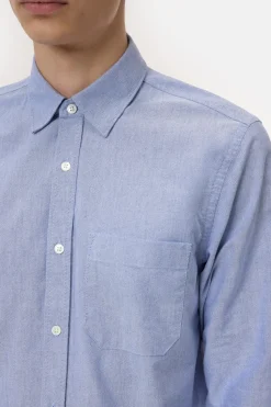 Closed Oxford shirt made from organic cotton Dark night Outlet