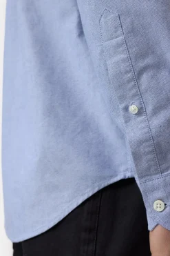Closed Oxford shirt made from organic cotton Dark night Outlet