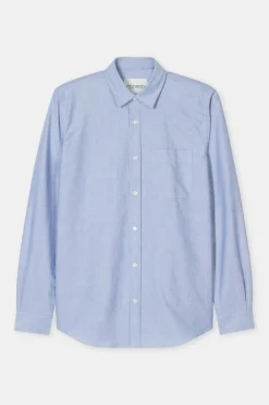 Closed Oxford shirt made from organic cotton Dark night Outlet
