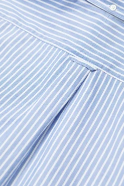 Closed Oxford shirt with stripes Ocean blue Sale