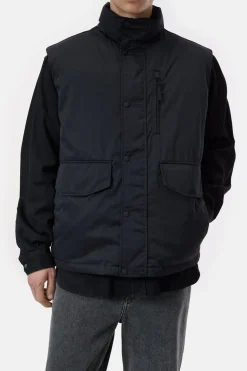 Closed Padded nylon vest Black Sale