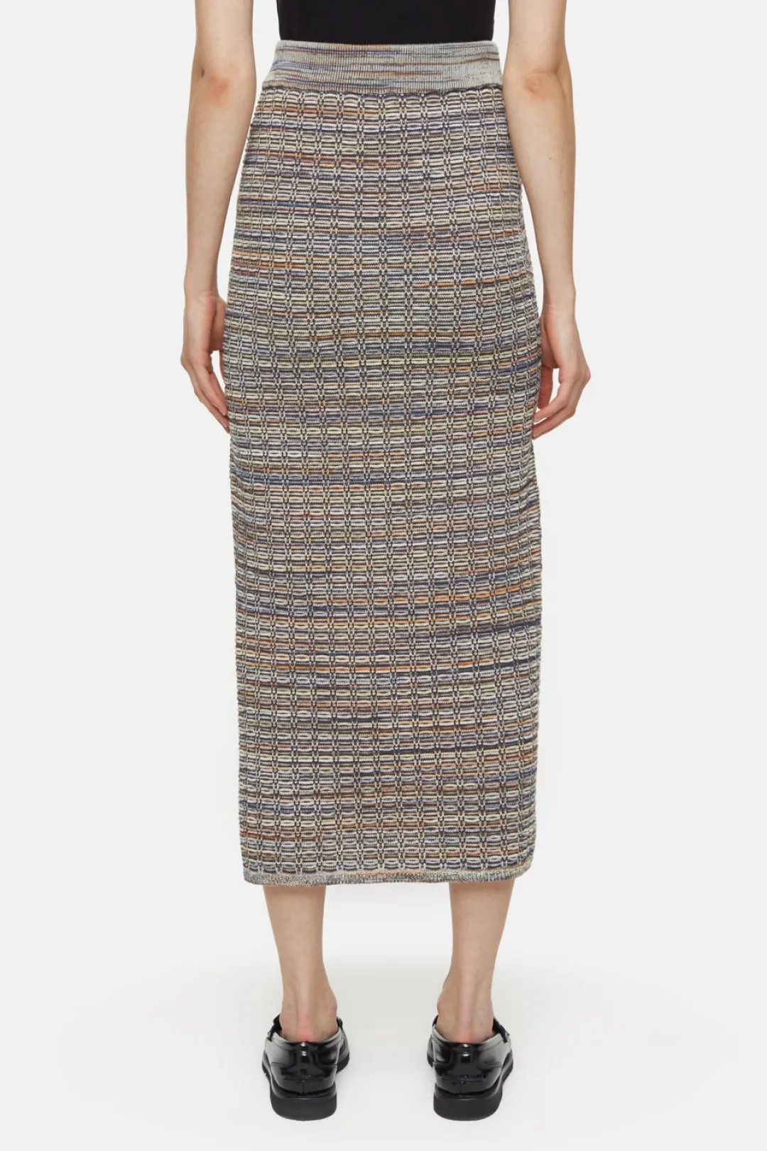 Closed Patterned knitted skirt Heritage grey Outlet