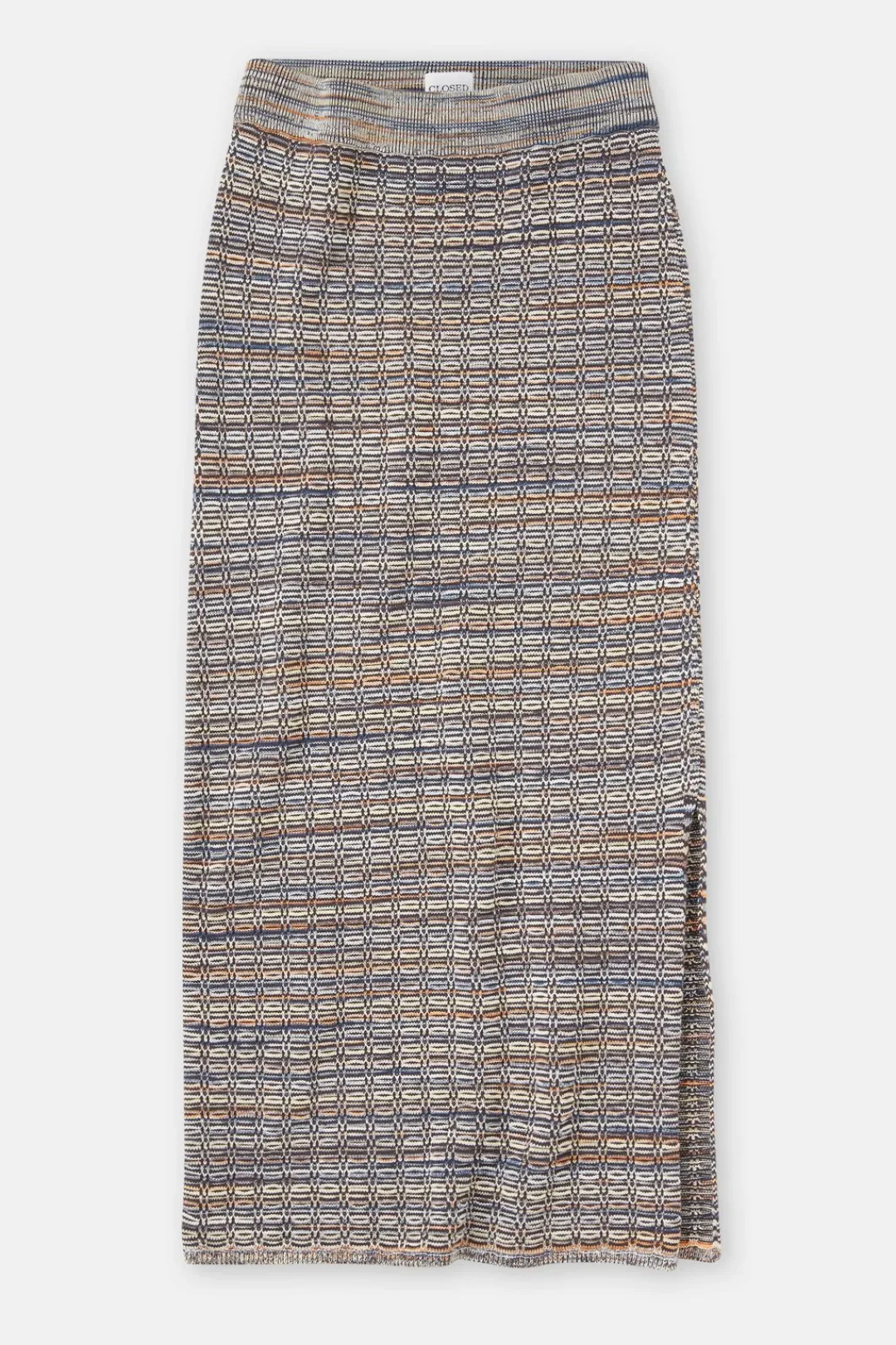 Closed Patterned knitted skirt Heritage grey Outlet