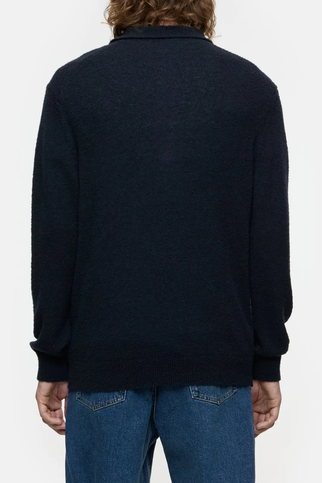 Closed Polo jumper in wool blend Dark night
