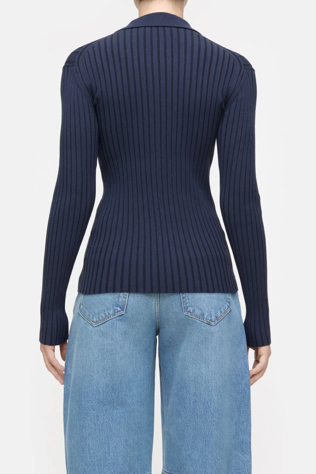 Closed Polo long-sleeved shirt Dark night New