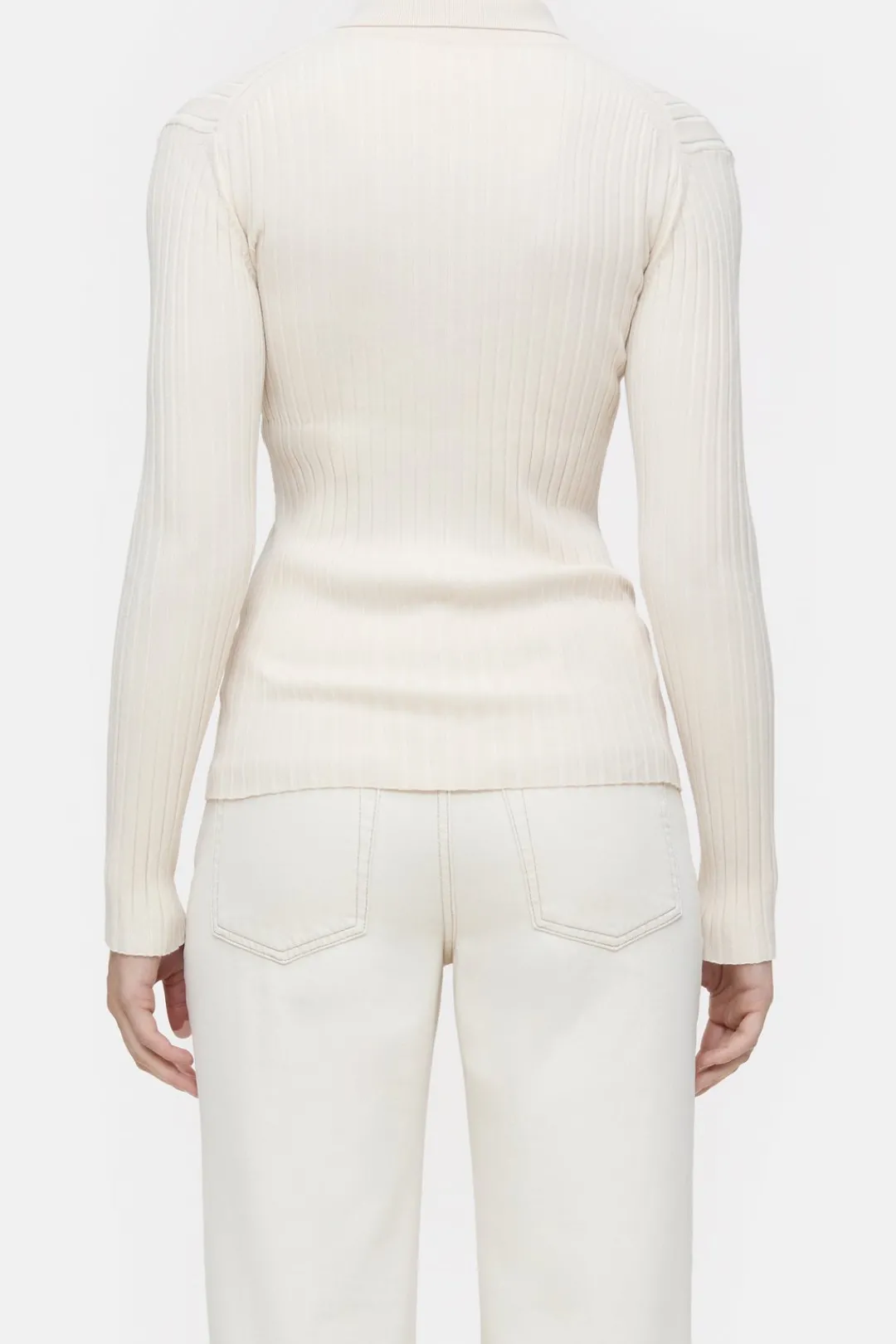 Closed Polo long-sleeved shirt Raw silk Best