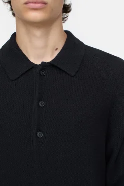 Closed Polo shirt in organic cotton blend Black New