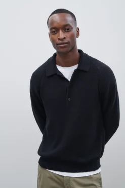 Closed Polo shirt in organic cotton blend Black New