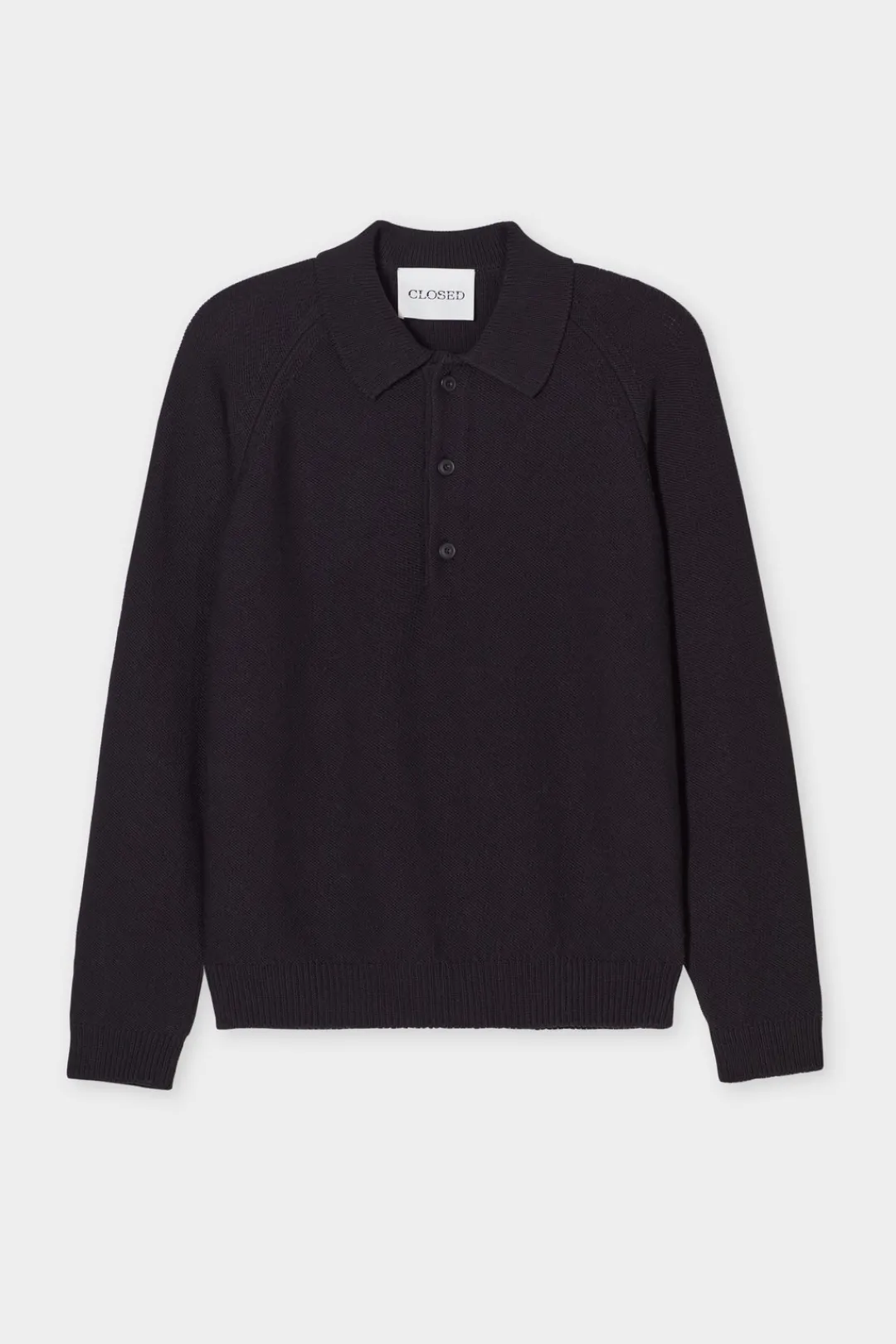 Closed Polo shirt in organic cotton blend Black New