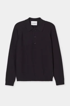 Closed Polo shirt in organic cotton blend Black New