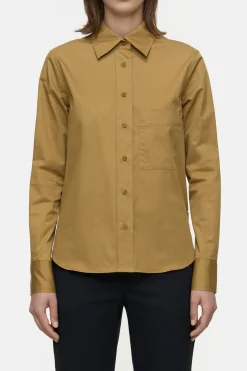 Closed Poplin blouse Tullamore brown