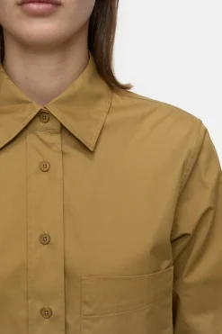 Closed Poplin blouse Tullamore brown