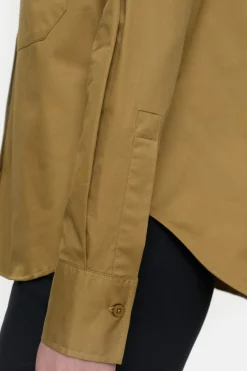 Closed Poplin blouse Tullamore brown