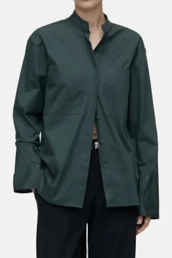 Closed Poplin shirt blouse Pini green Hot