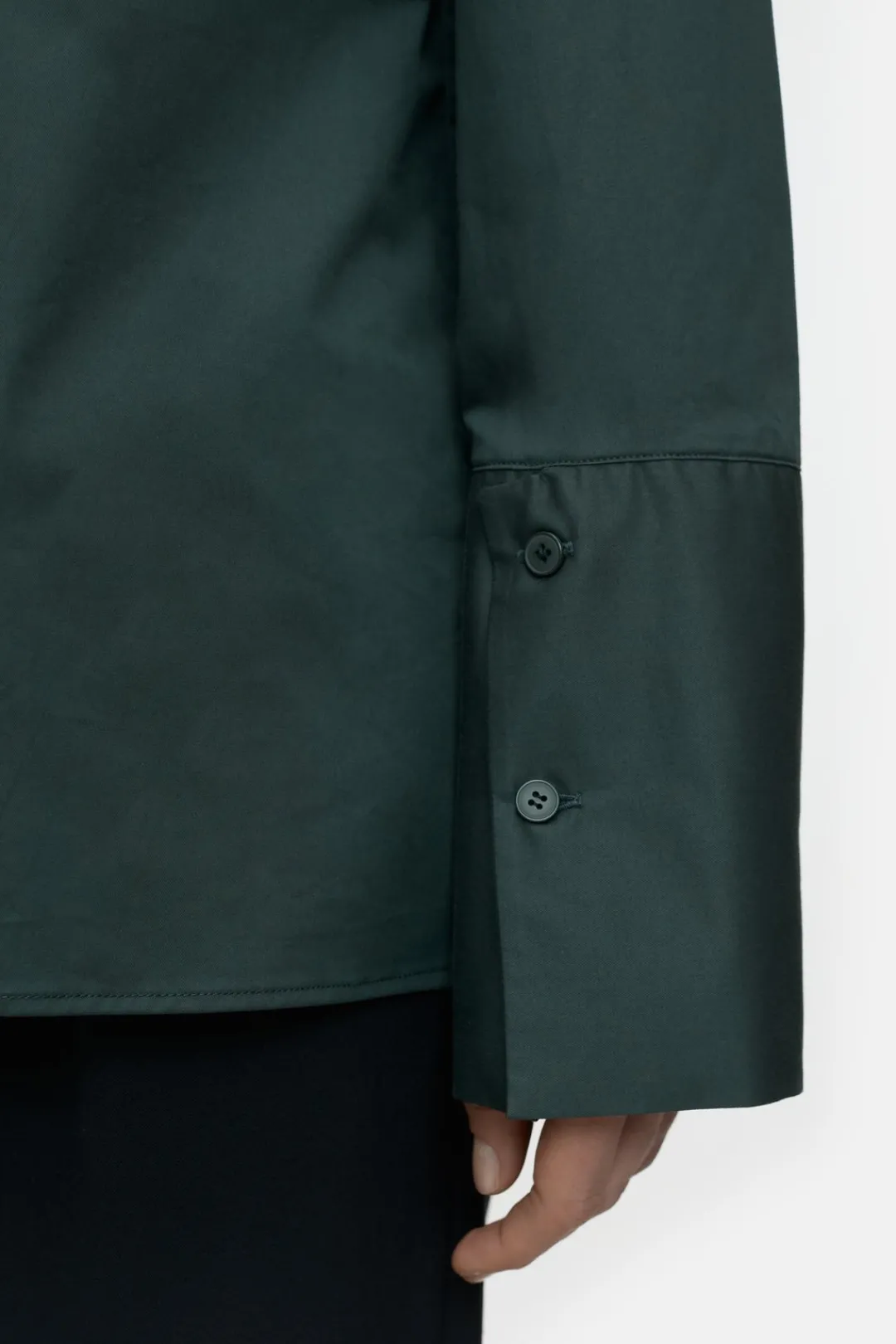 Closed Poplin shirt blouse Pini green Hot