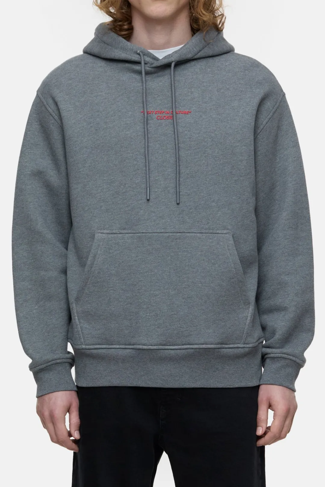 Closed Printed Hoodie Dark grey melange