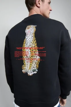 Closed Printed Sweatshirt Black Sale