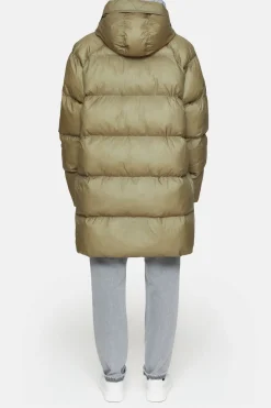 Closed Puffer Coat industrial green