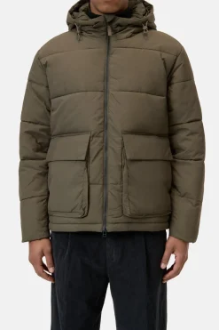 Closed Puffer Jacket Golden moss Sale