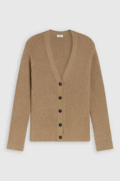 Closed Pure Wool Cardigan dried tabaco New
