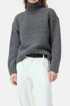 Closed Pure wool jumper Dark grey melange