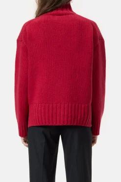 Closed Pure wool jumper Chili pepper red