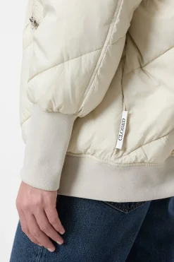 Closed Quilted bomber jacket Shortbread beige