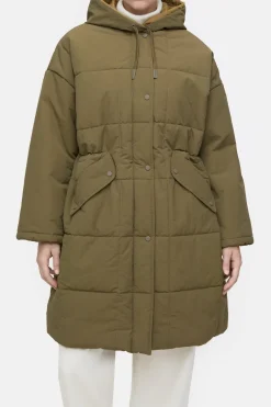 Closed Quilted coat in two-tone Ver green Best