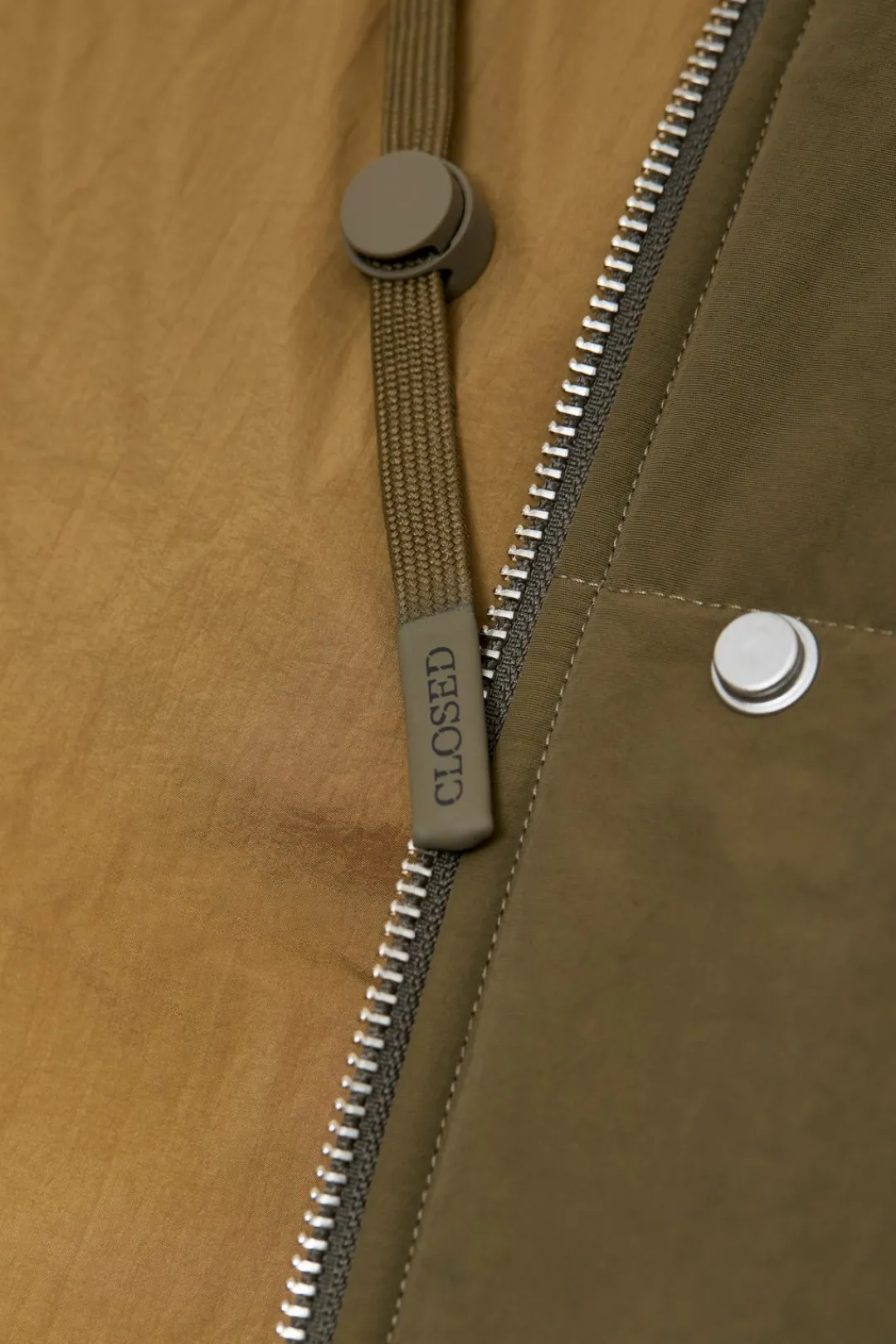 Closed Quilted coat in two-tone Ver green Best