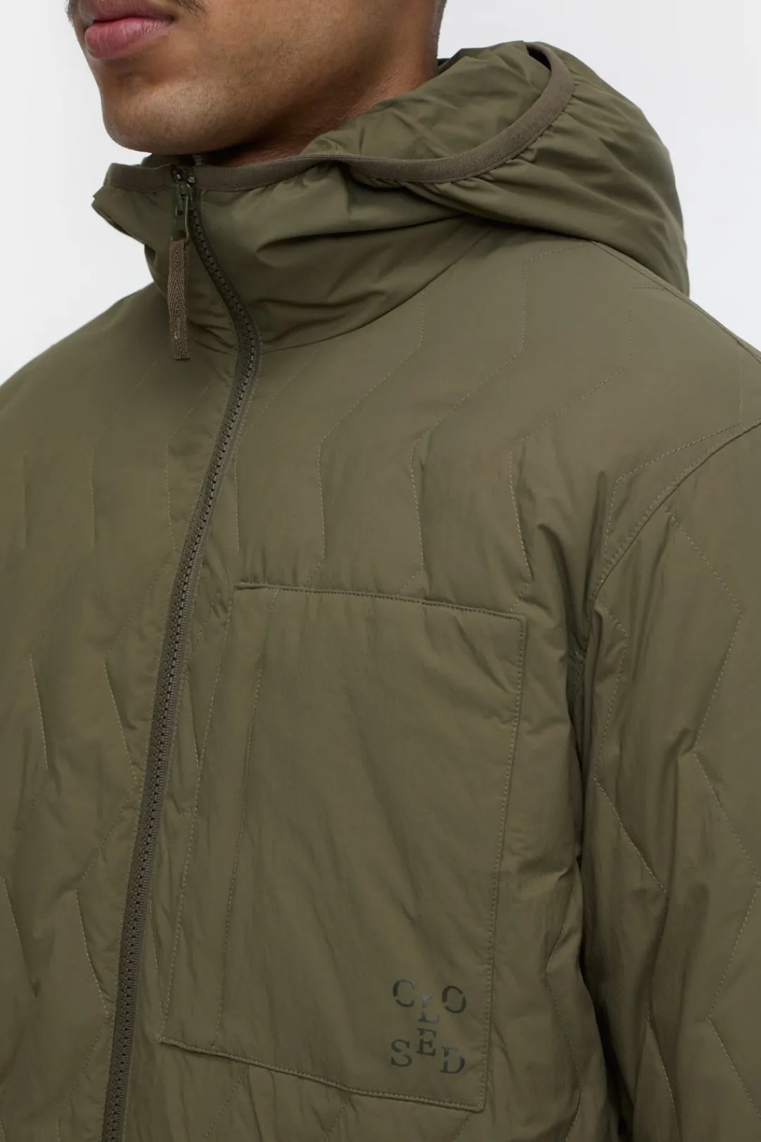 Closed Quilted jacket Golden moss Outlet