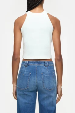 Closed Racer top Ivory Sale