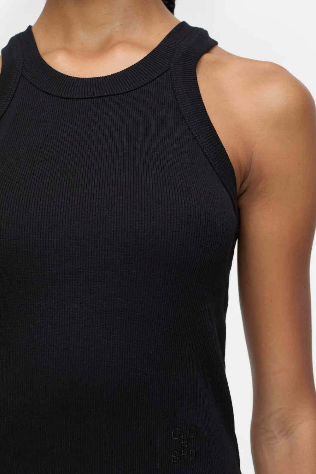 Closed Racer top Black