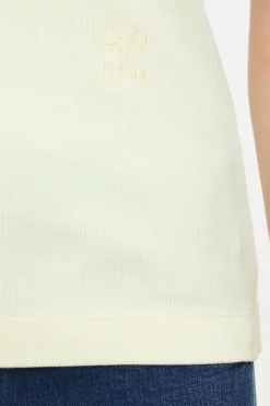 Closed Racer Top Vanilla beige Sale