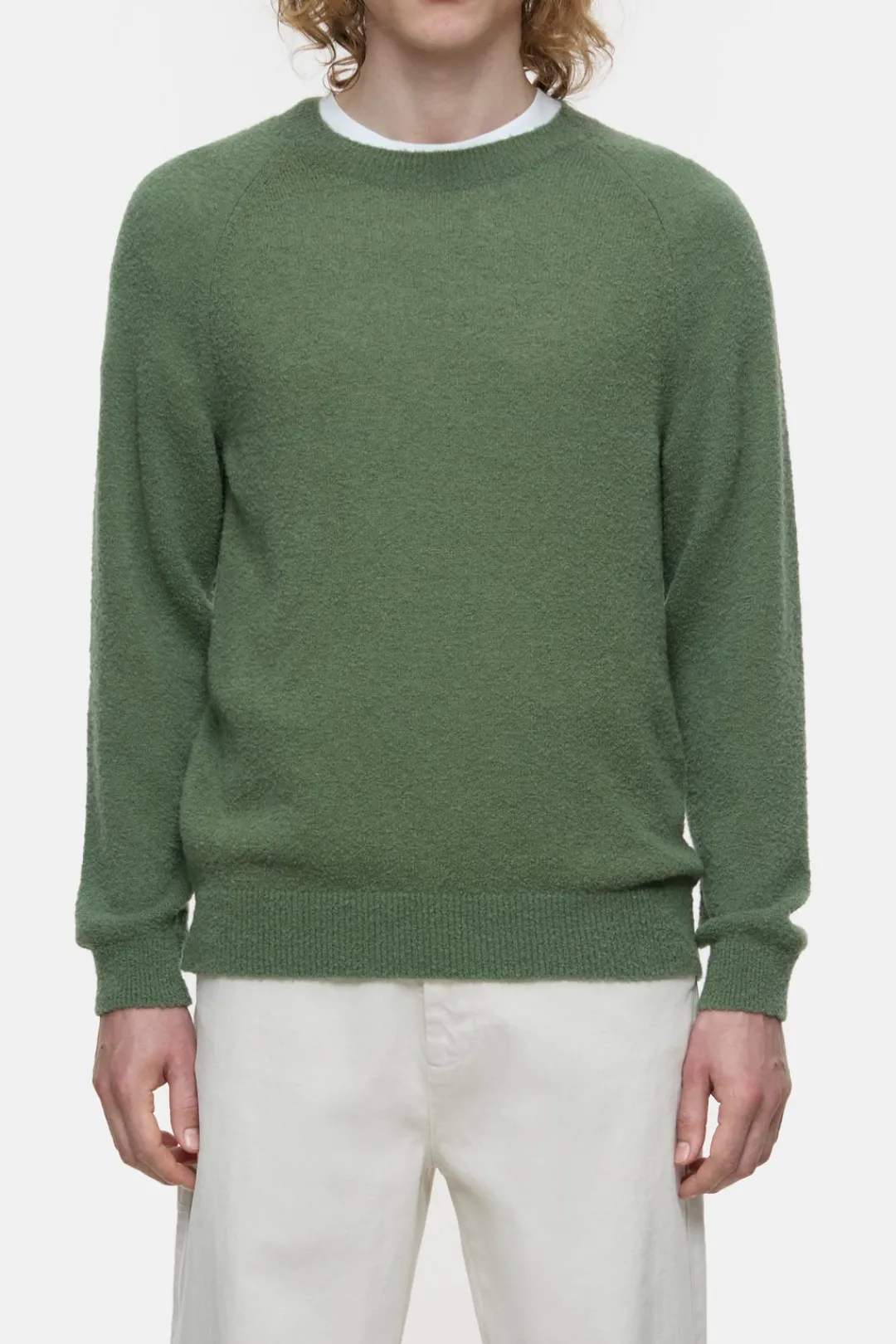 Closed Raglan Jumper Eucalyptus Discount