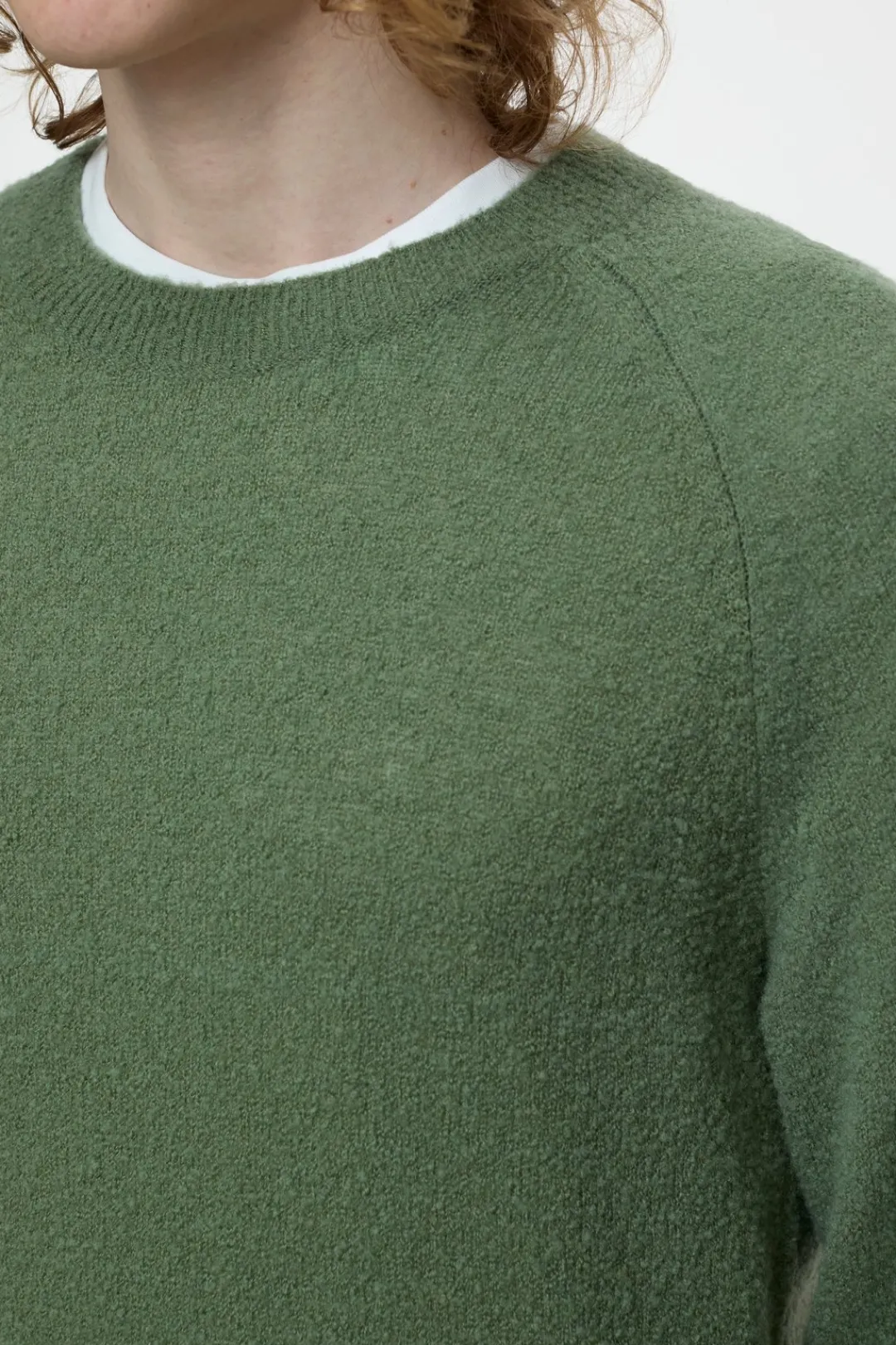 Closed Raglan Jumper Eucalyptus Discount
