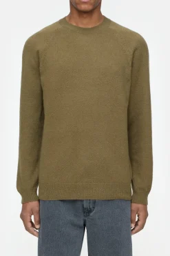 Closed Raglan-pullover Golden moss Online