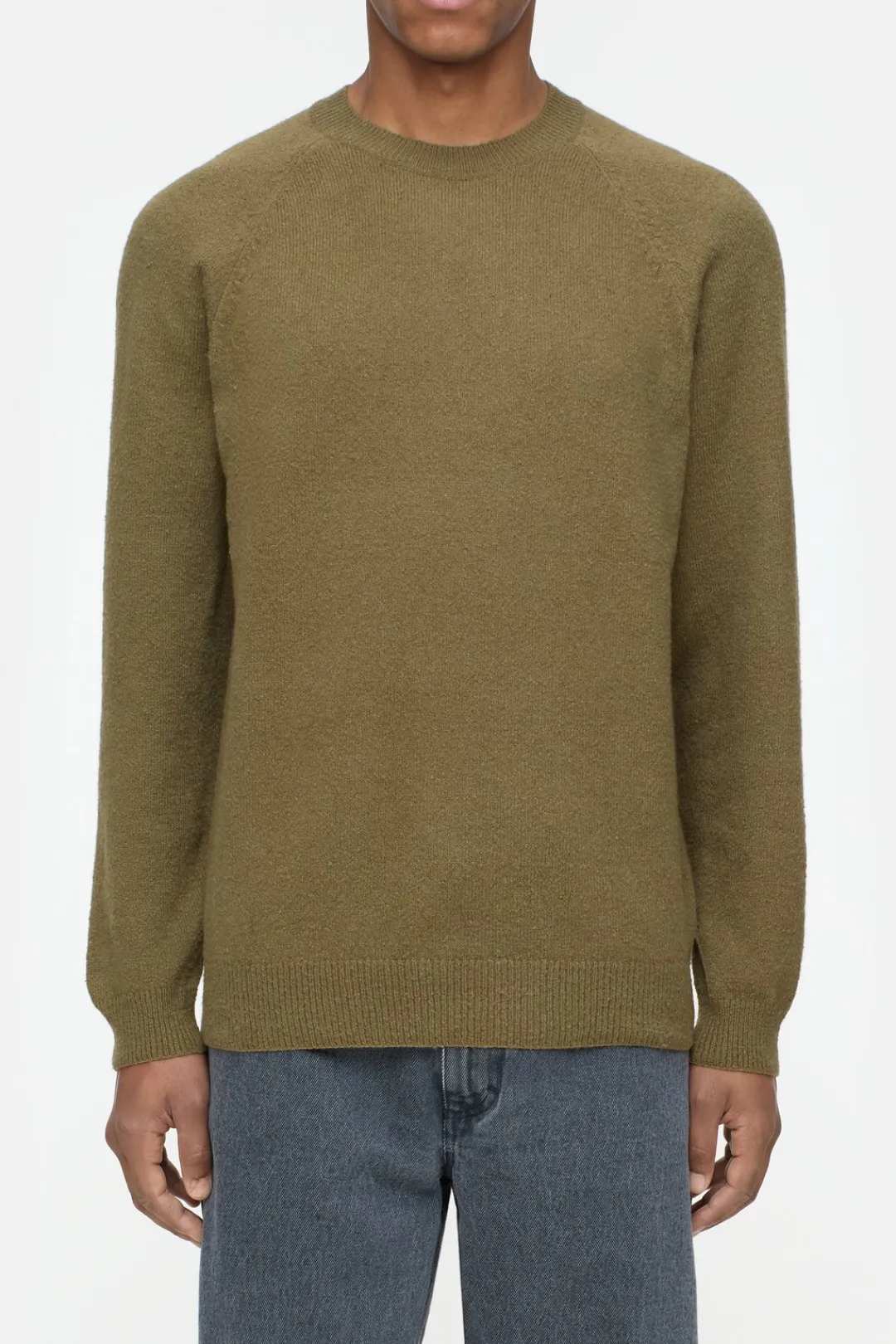 Closed Raglan-pullover Golden moss Online