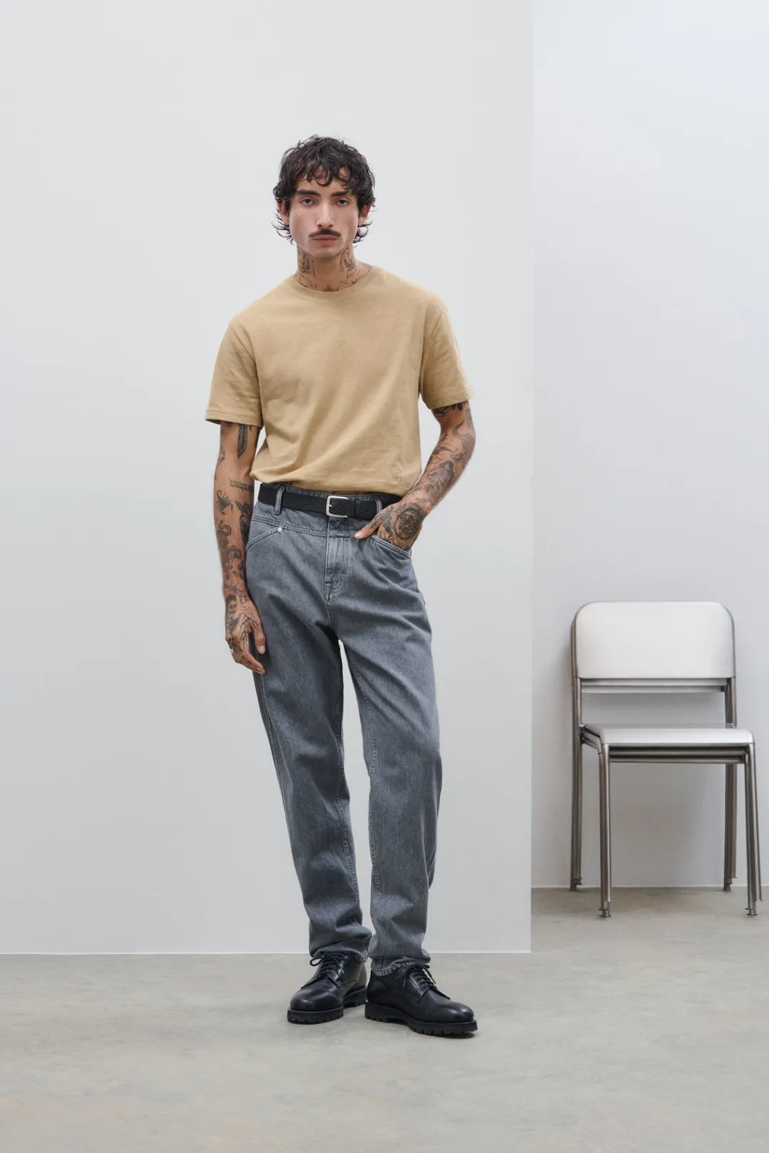 Closed Regular Jeans - Style Name X-Lent Tapered Dark grey Hot