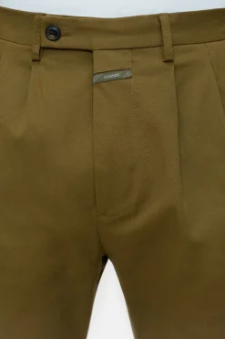 Closed Regular Pants - Style Name Bergen Tapered Golden moss Online
